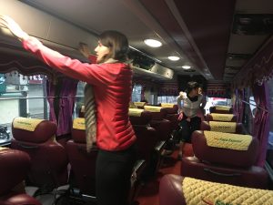 Sapa Express bus interior